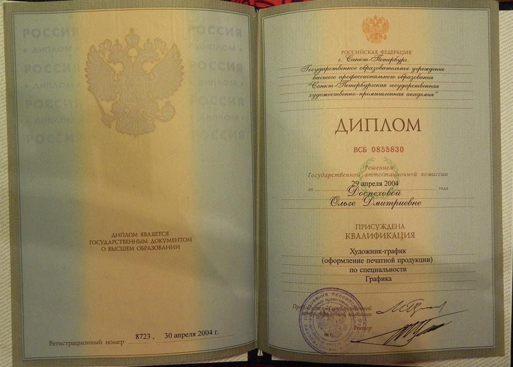 Диплом СПбХПА