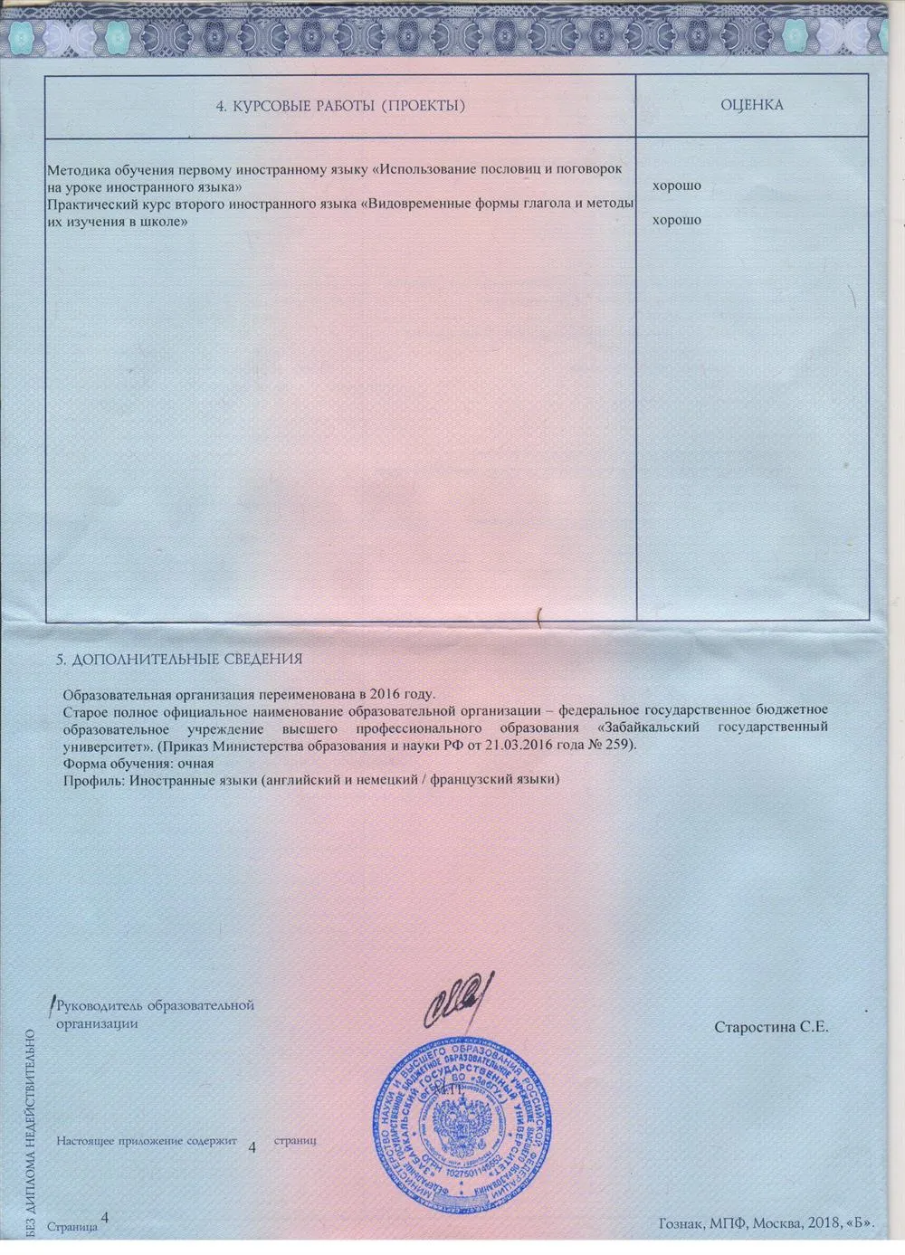 4 стр диплома