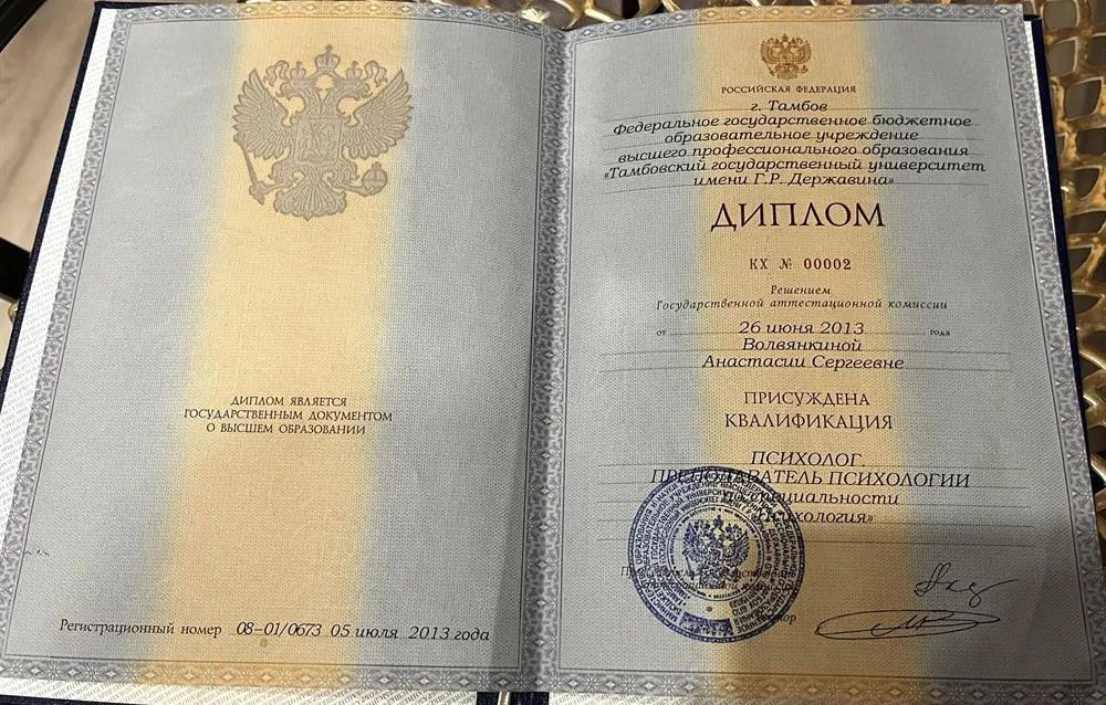 Диплом о высшем образовании 