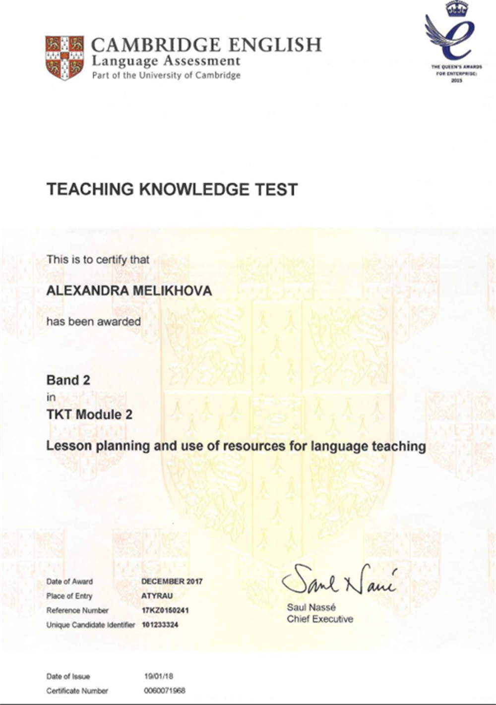TKT Module 2