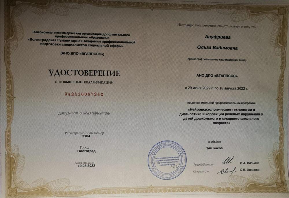 Курсы повышения квалификации 