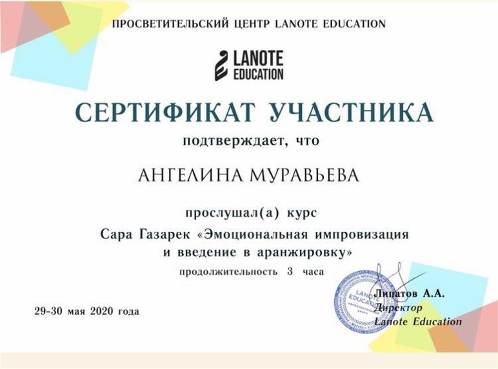 Сертификат 
