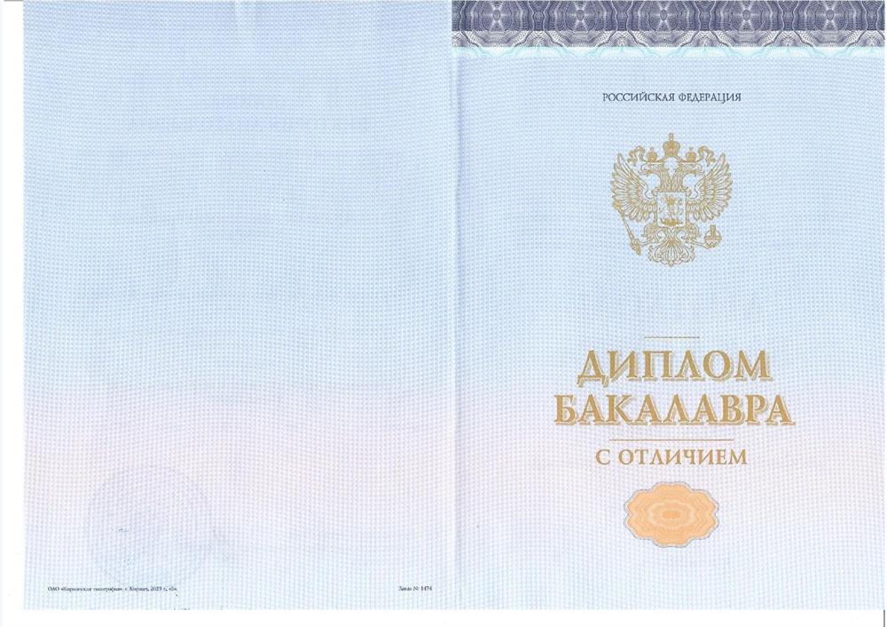 Диплом Президентской Академии с отличием