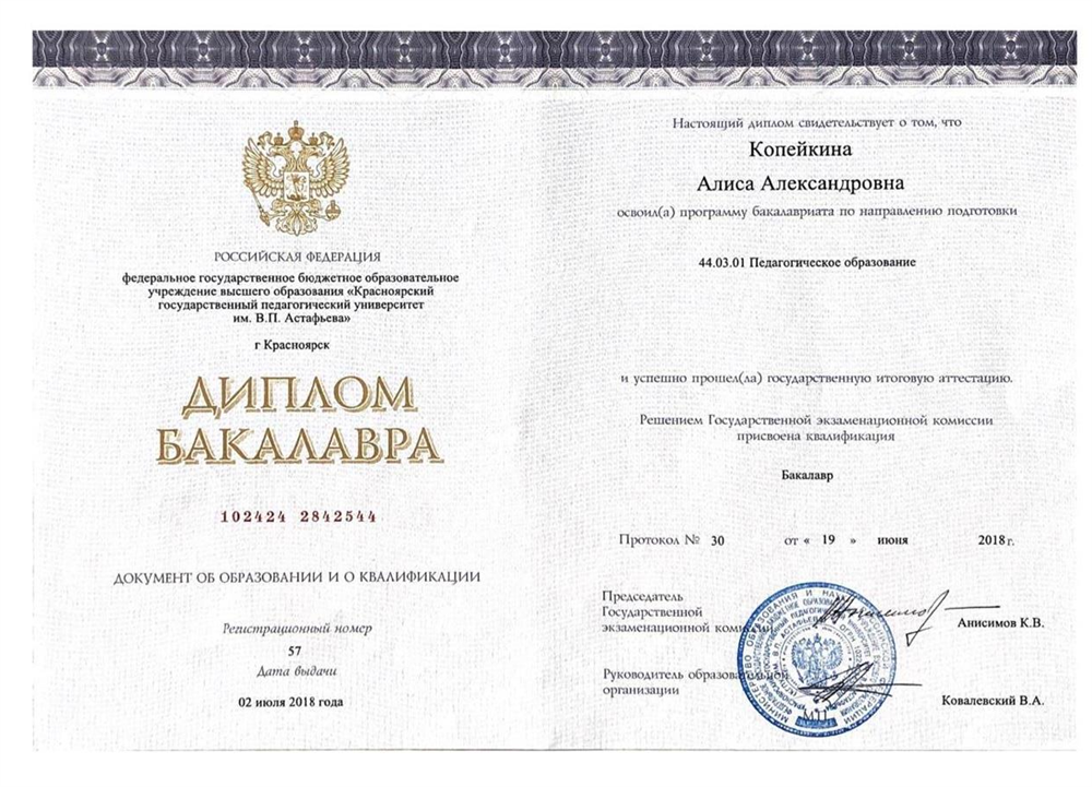 Диплом учителя русского языка 