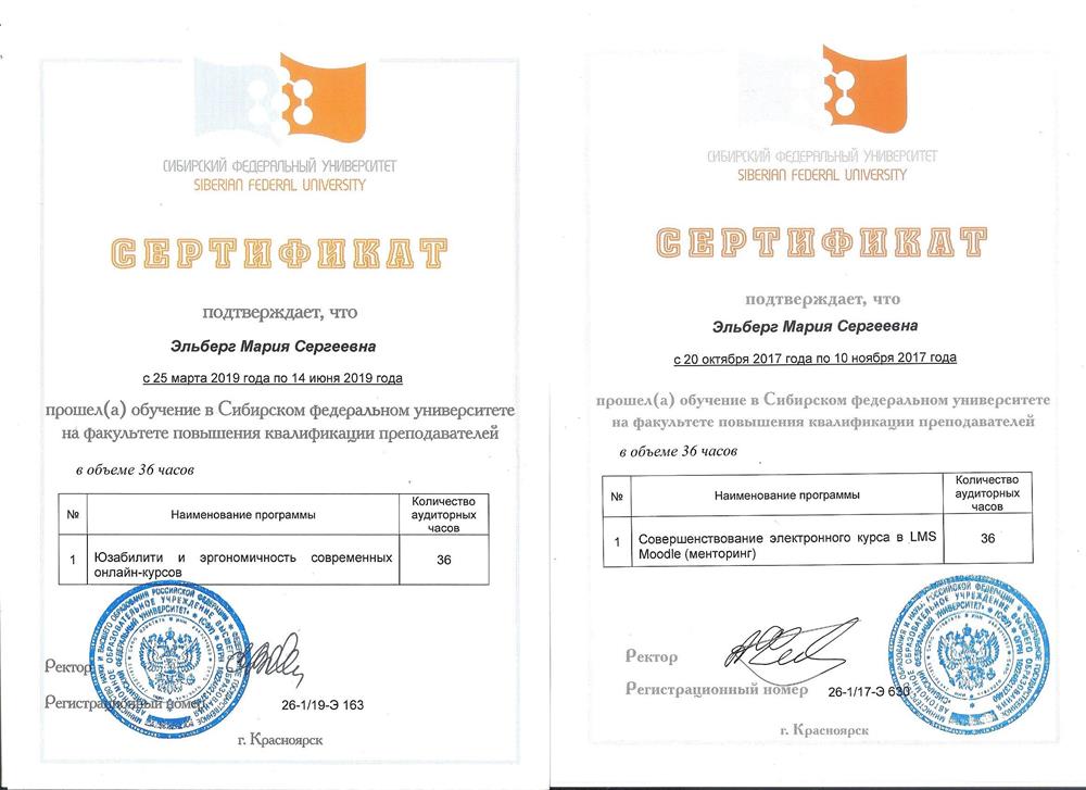 Сертификаты Дистанционное образование с применением передовых технологий