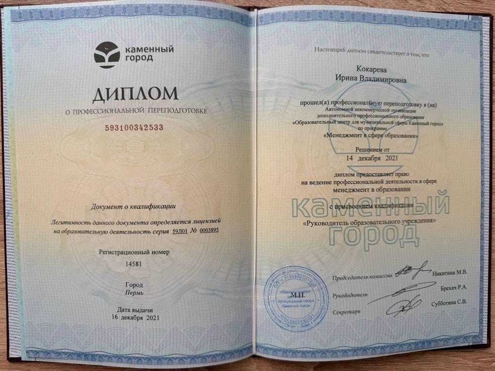 Диплом - Менеджмент в образовании