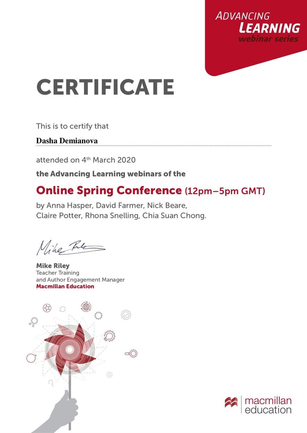 Online Spring Conference 2020 