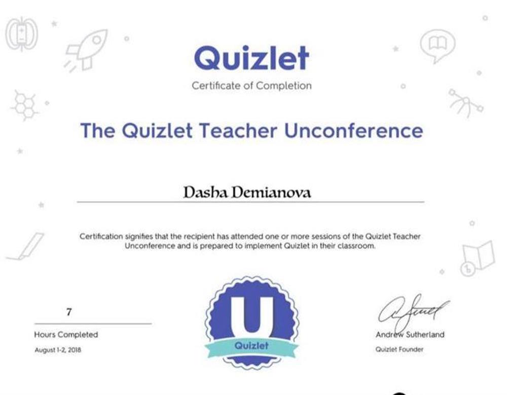 Quizlet Teacher Unconference. 2018