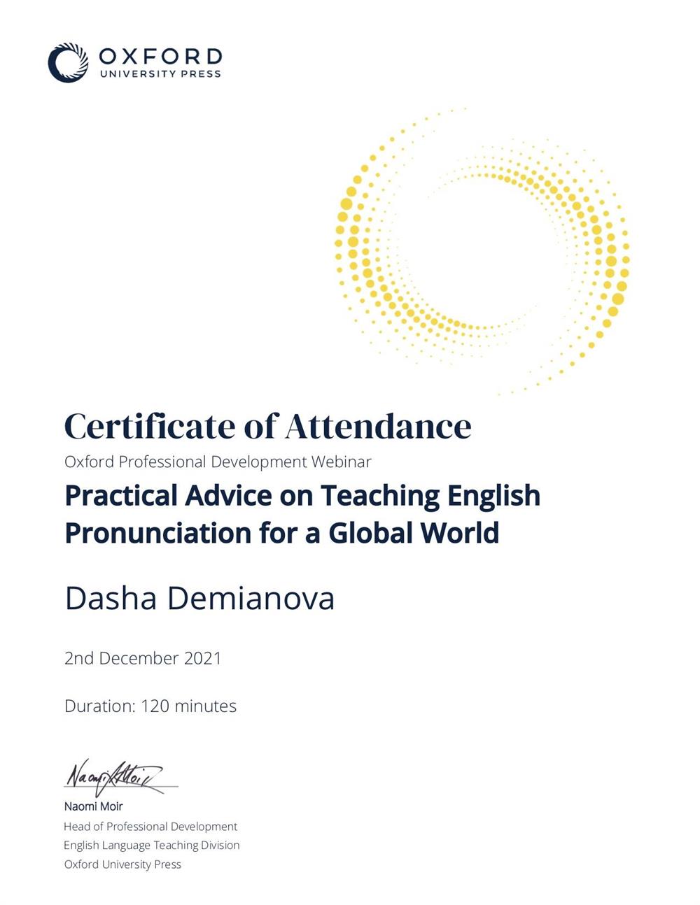 Teaching English Pronunciation. Oxford 2021