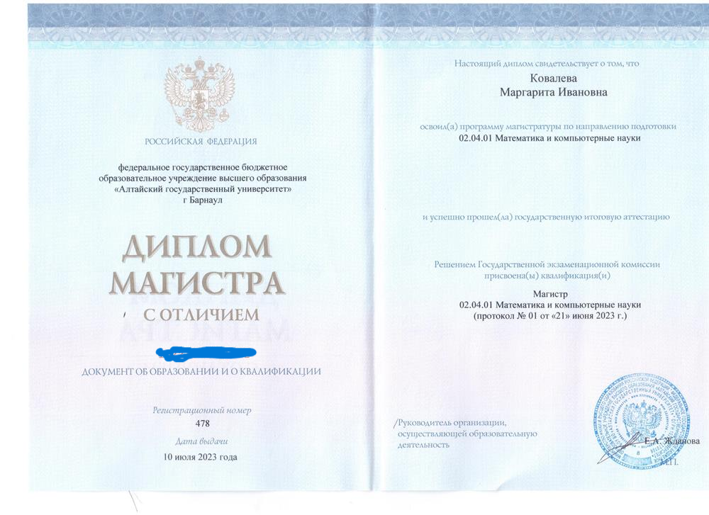 Диплом магистра