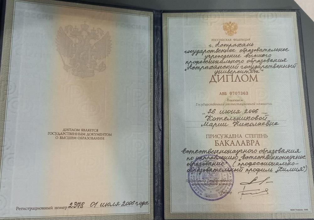 Диплом бакалавра