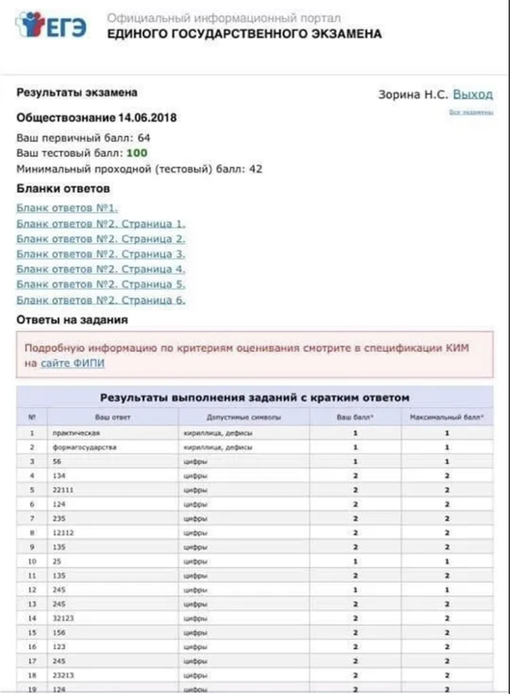 100 баллов за ЕГЭ