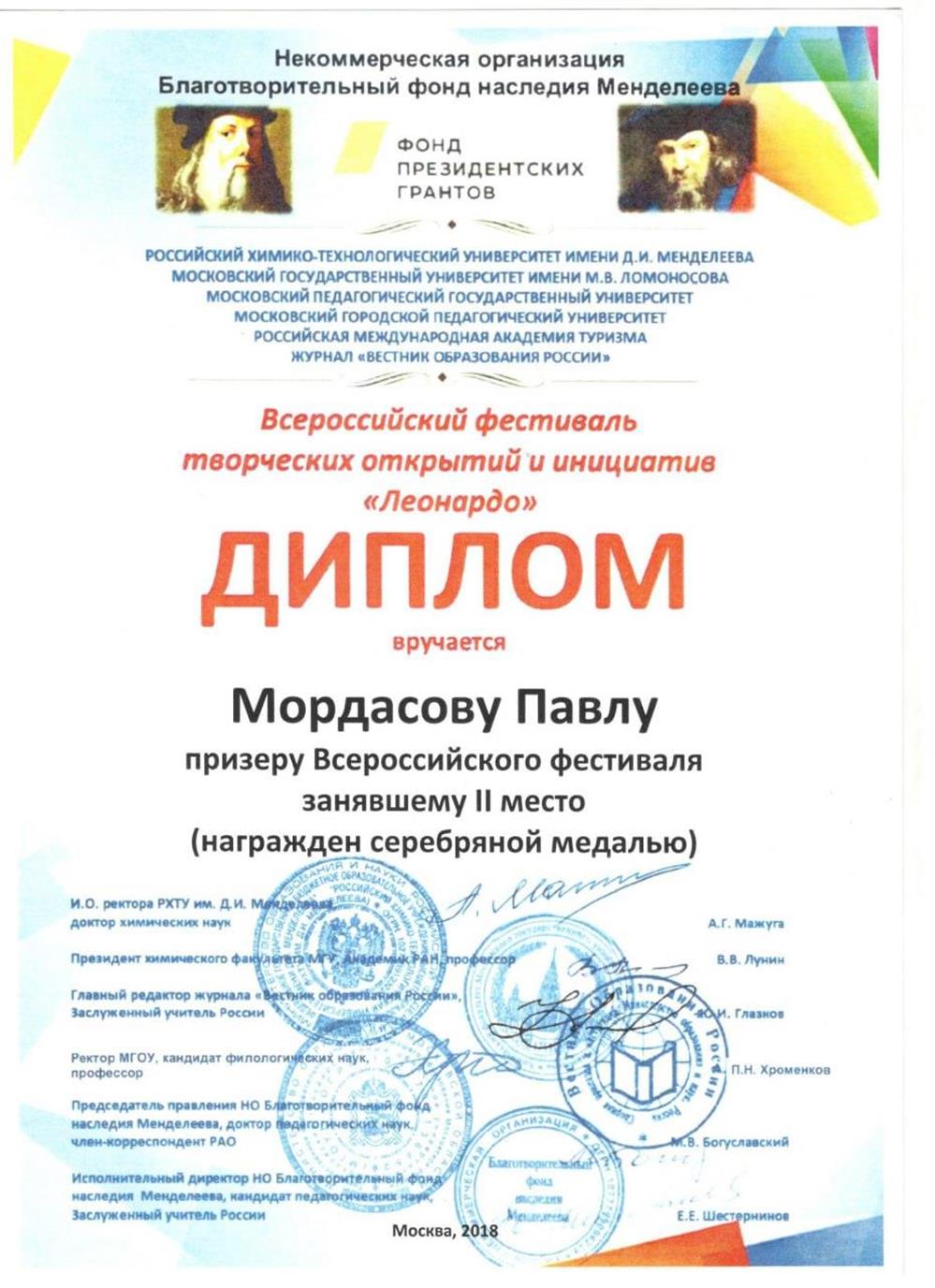 Дипломы учеников