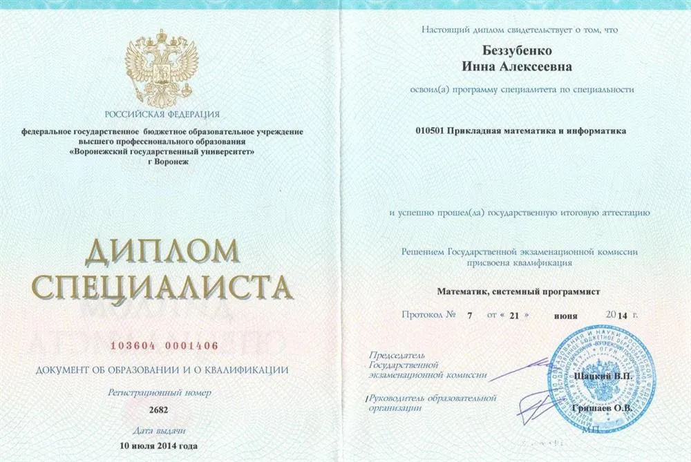 Диплом специалиста 