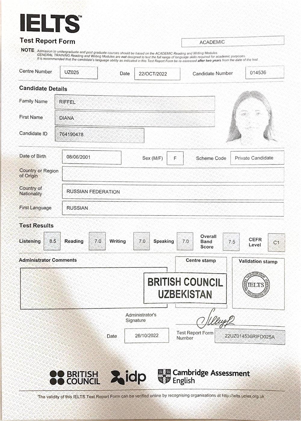 IELTS 