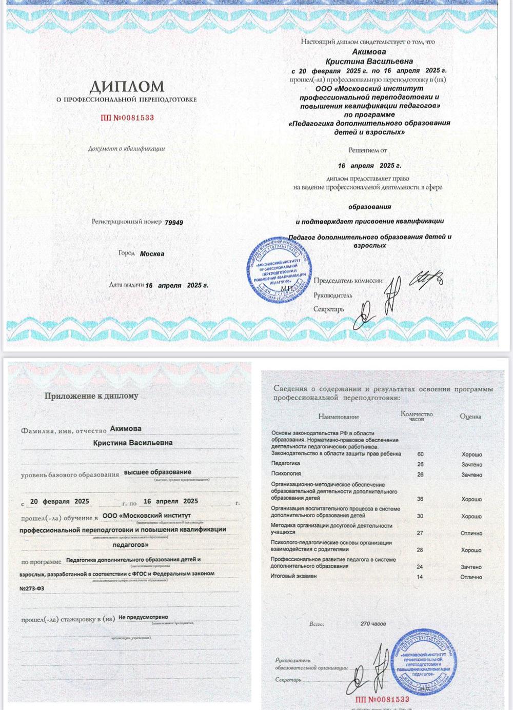 Диплом профессиональной переплдготовки