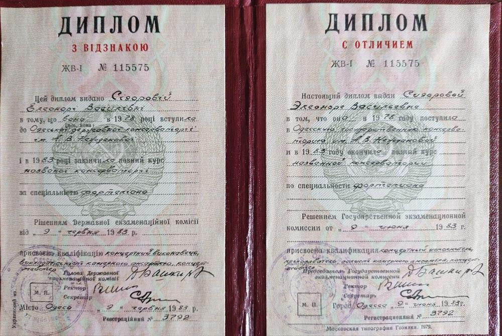 Диплом о высшем образовании