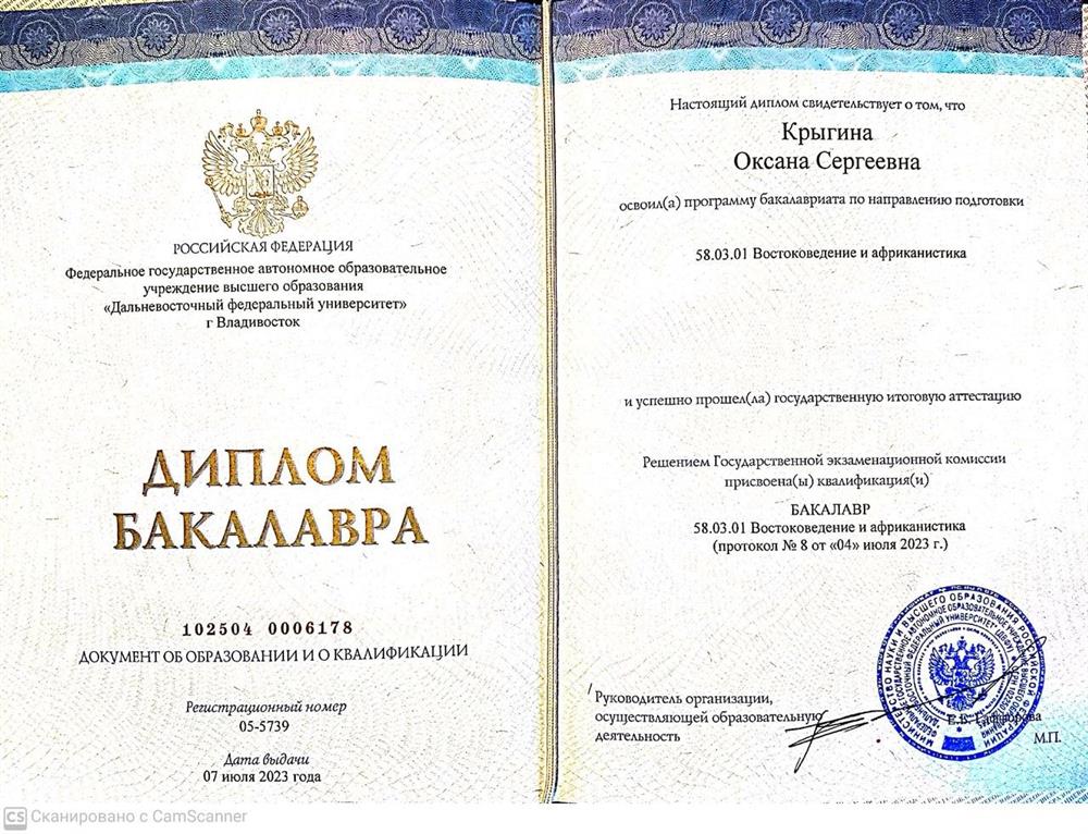 Диплом бакалавриата