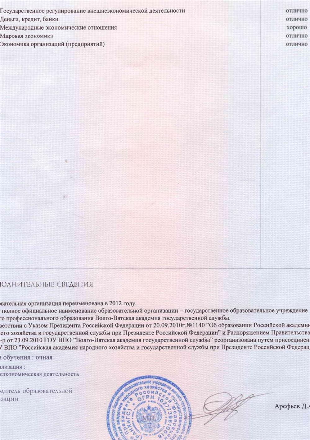 Диплом экономиста
