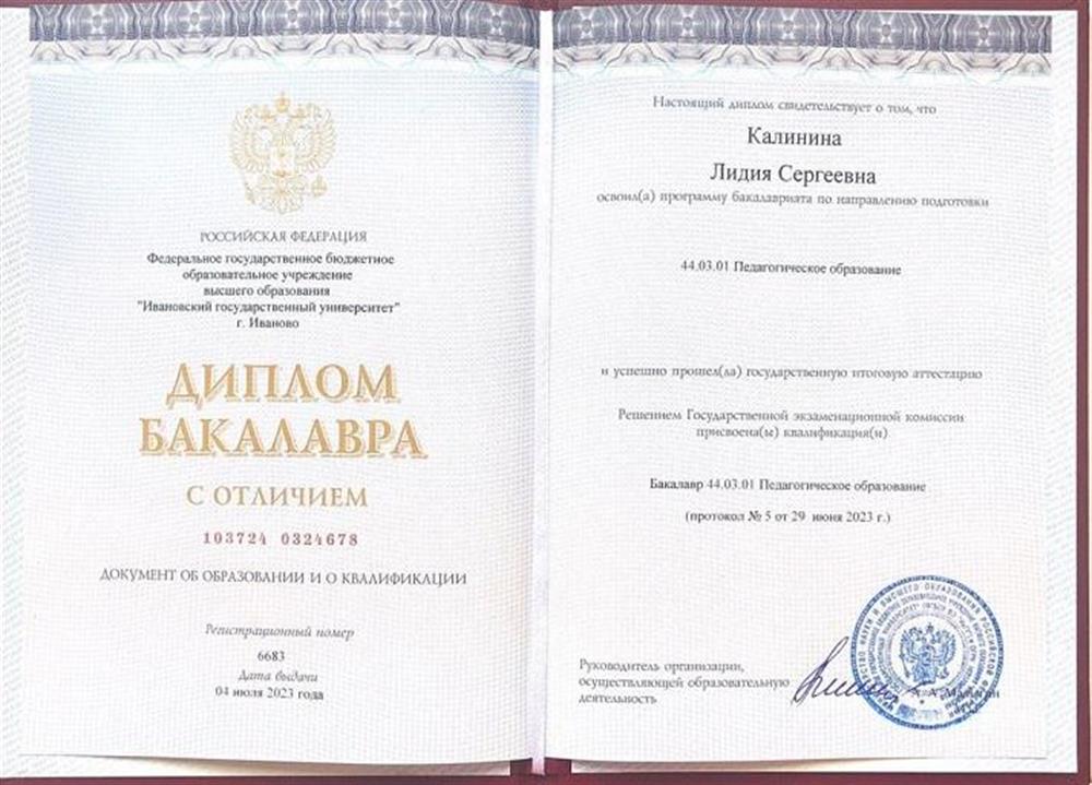Федеральное государственное бюджетное образовательное учреждение высшего образования «Ивановский государственный университет», Институт гуманитарных наук, педагогическое образование