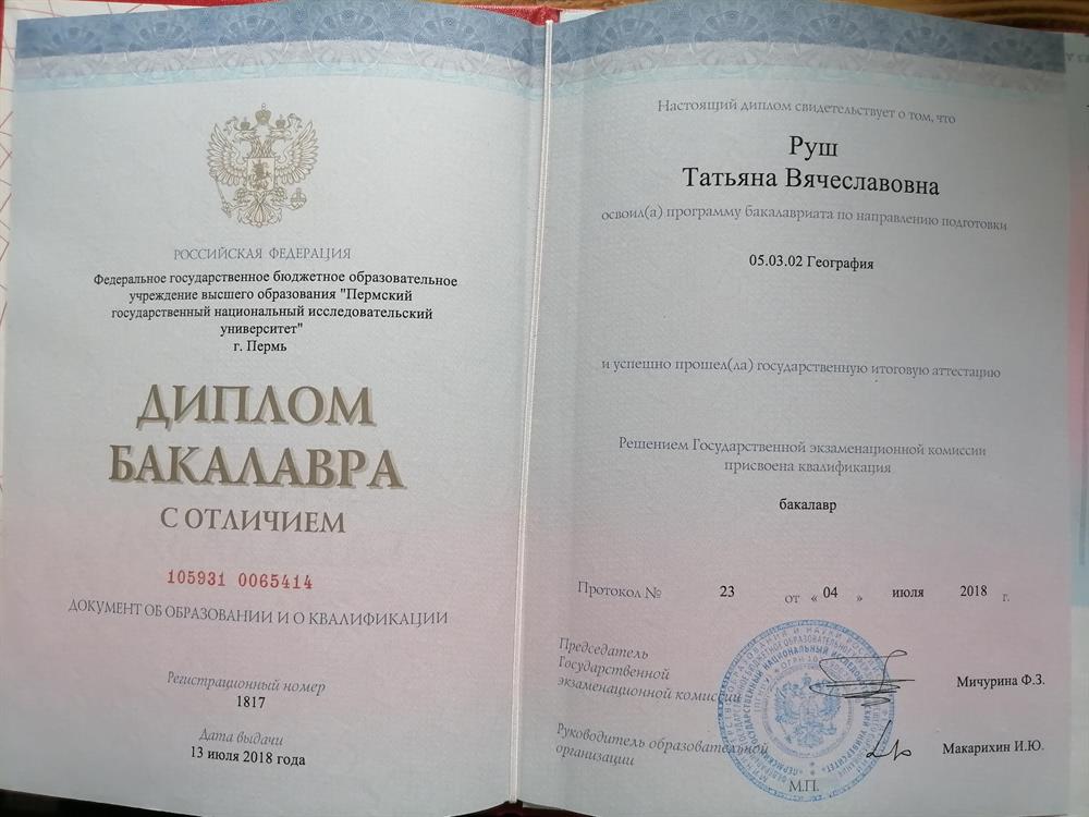 Диплом бакалавра 