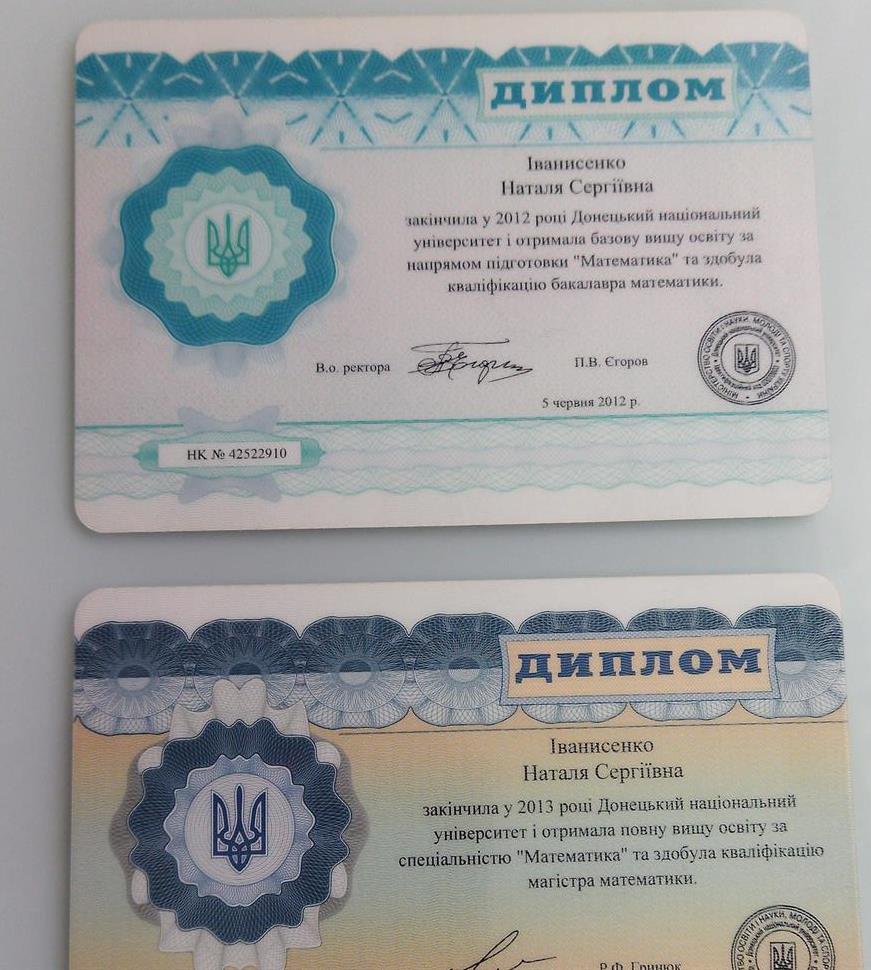 Диплом бакалавра, диплом магистра