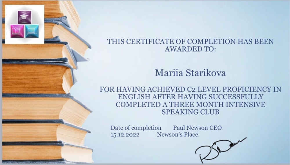 3 month intensive speaking club 2022 