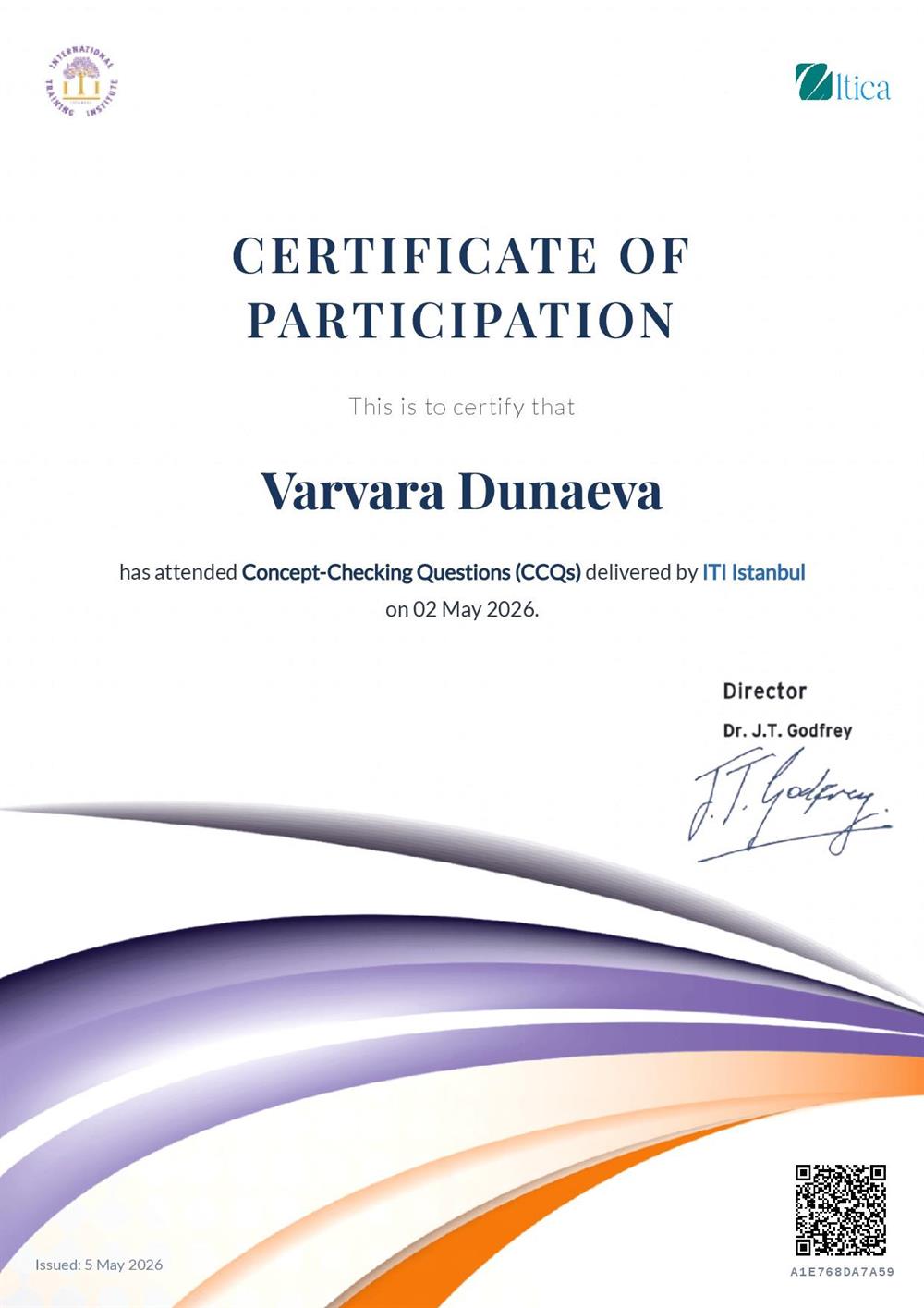 CCQs by ITI Istanbul 2026