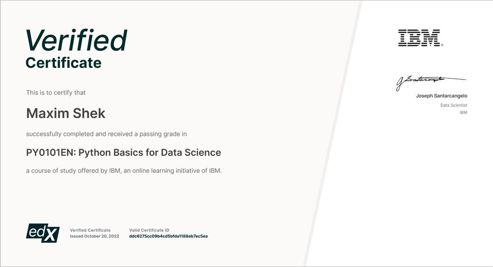 IBM - Python For DS