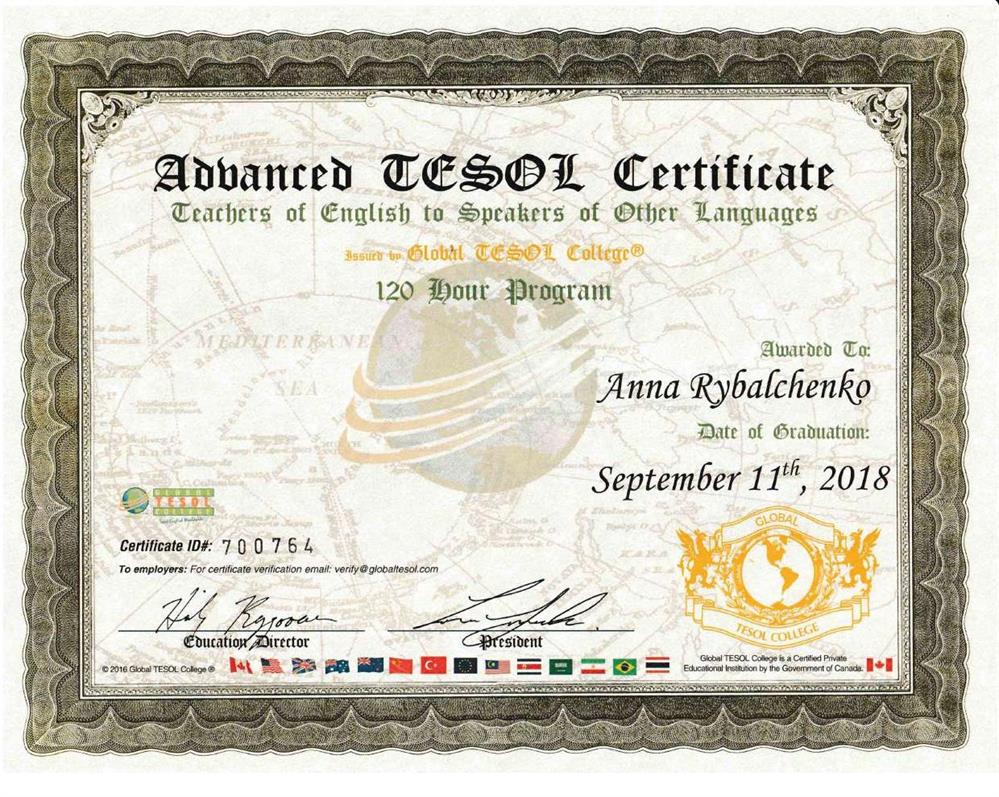 TESOL (120-hour program)