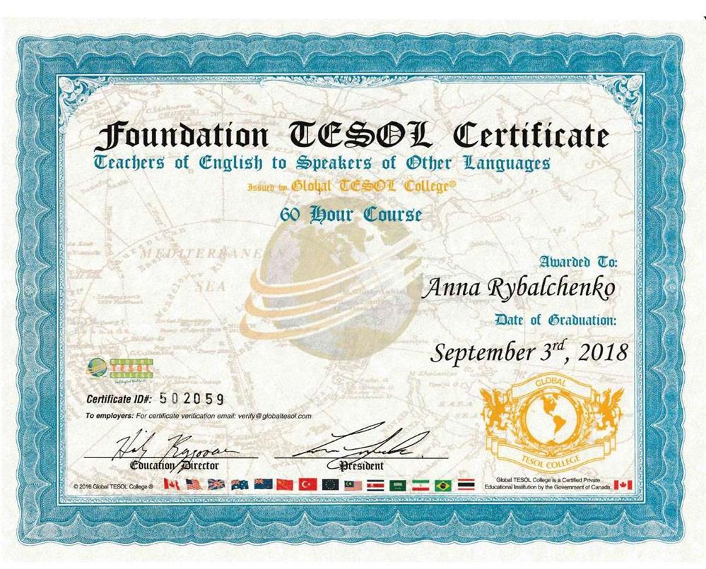 TESOL (foundation course)