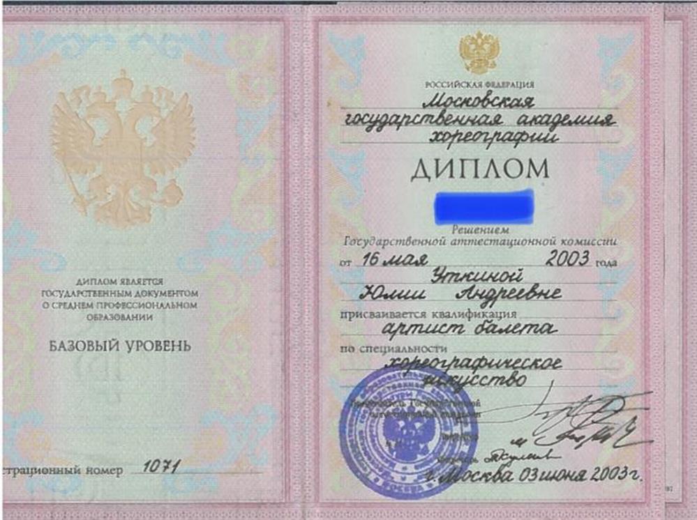 Диплом о среднем специальном образовании 