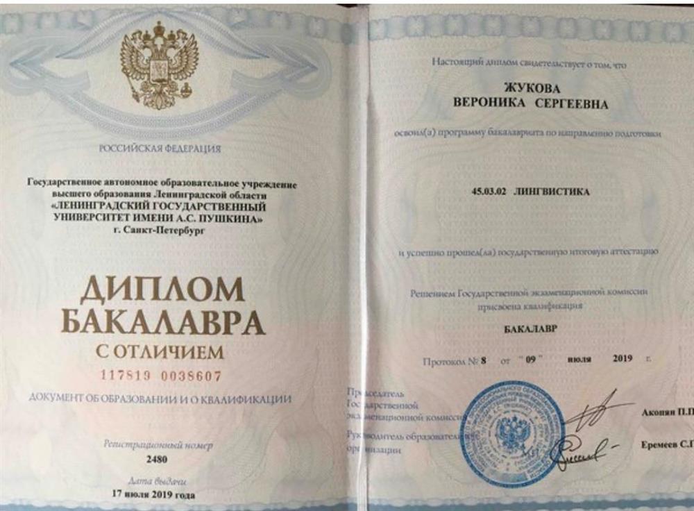 Диплом бакалавра