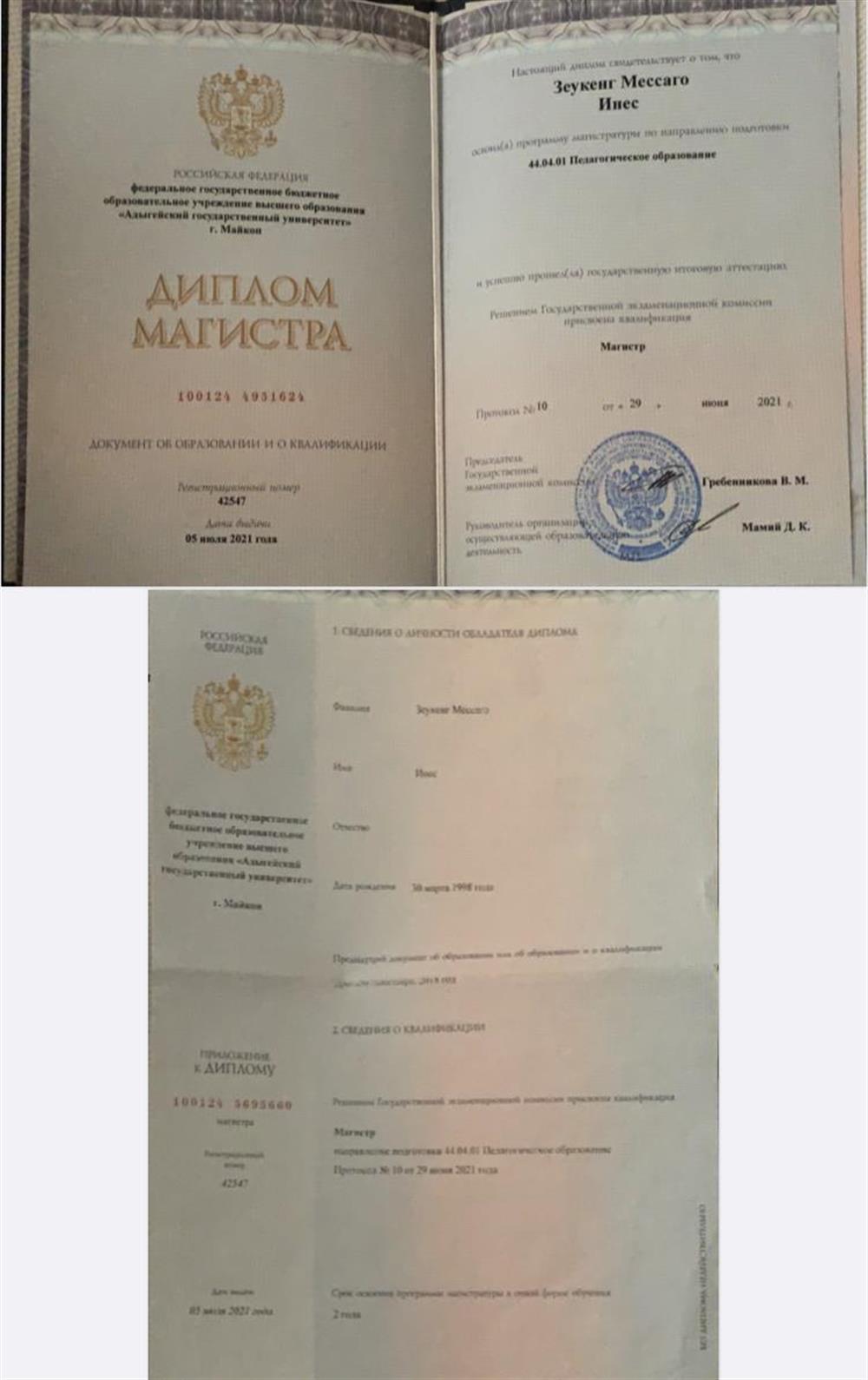 Диплом магистратур 