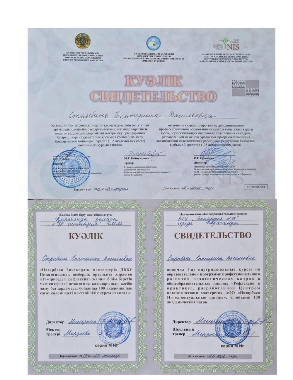 Курсы повышения квалификации 