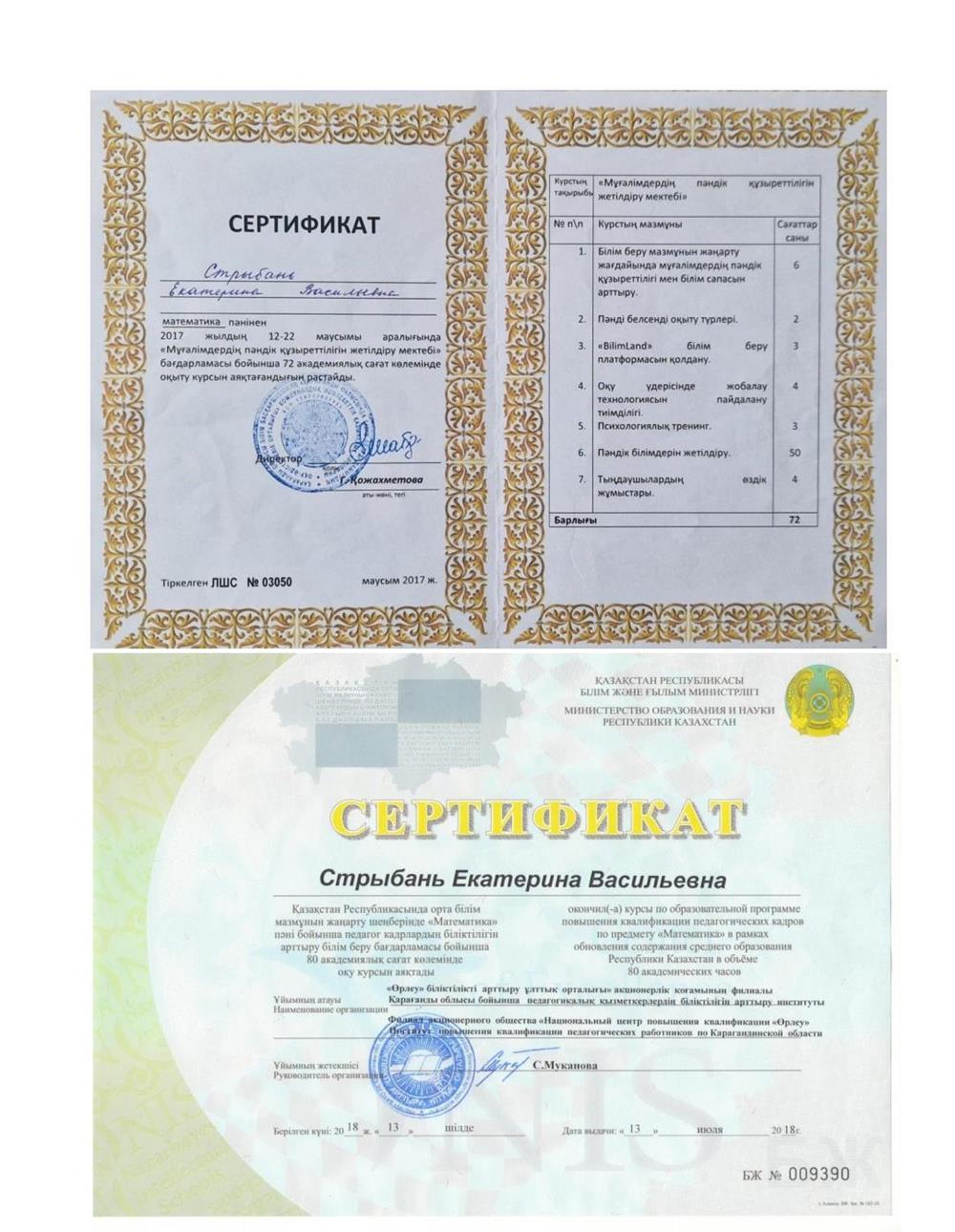 Курсы повышения квалификации 