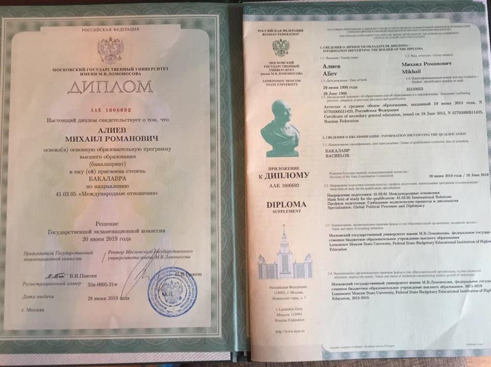 Диплом бакалавра 