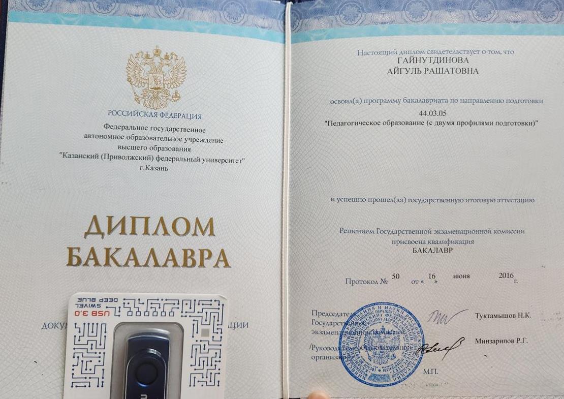 Диплом бакалавра