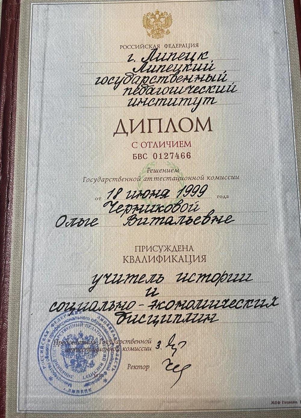 Диплом с отличием