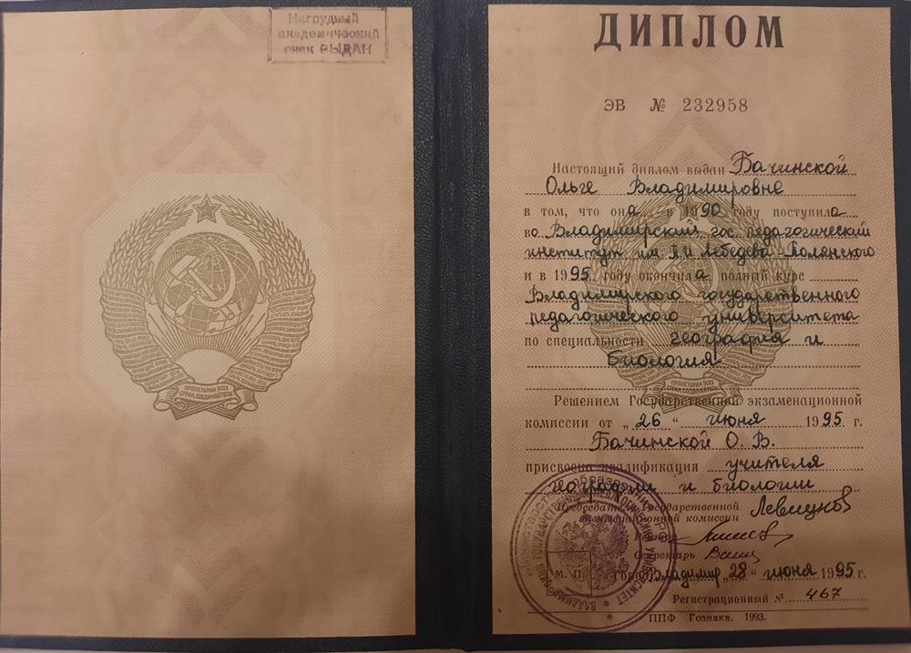 Диплом об образовании