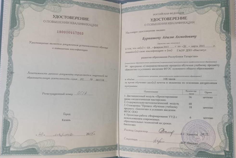 Диплом о переподготовке