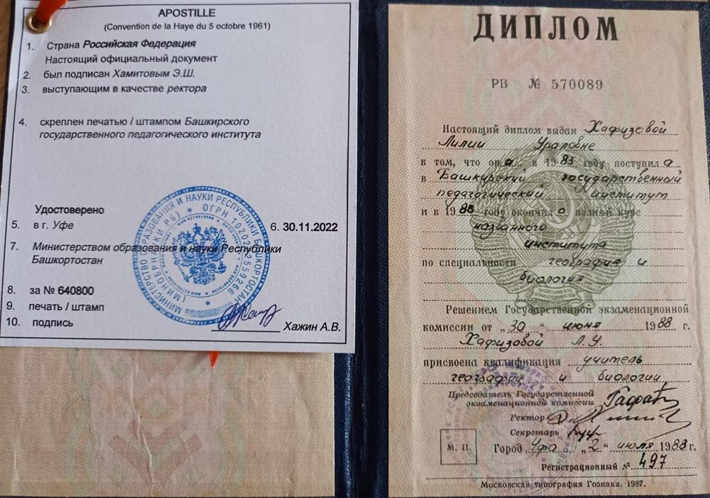 Диплом о педагогическом образовании