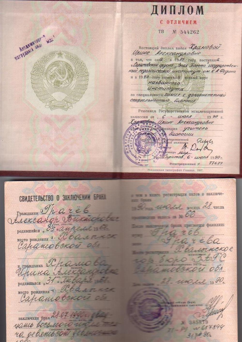 Диплом об образовании