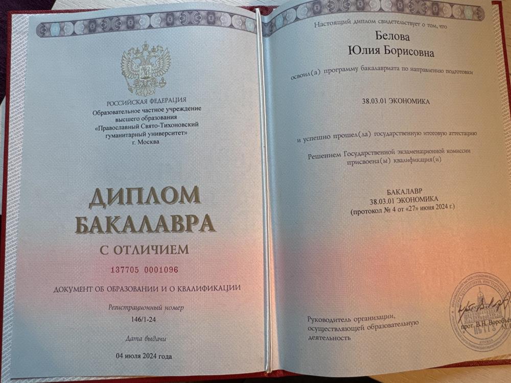 Диплом бакалавра 