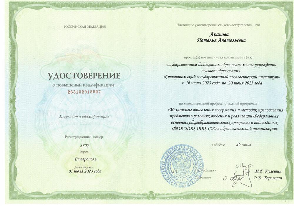 Удостоверение. 