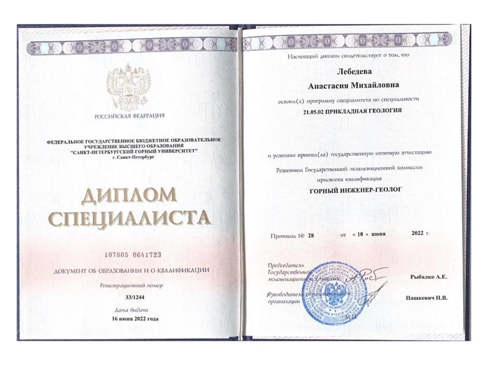 Диплом специалиста 