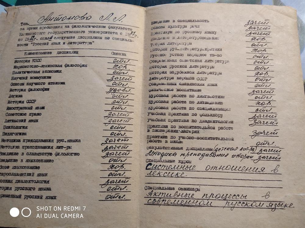 Вкладыш к диплому