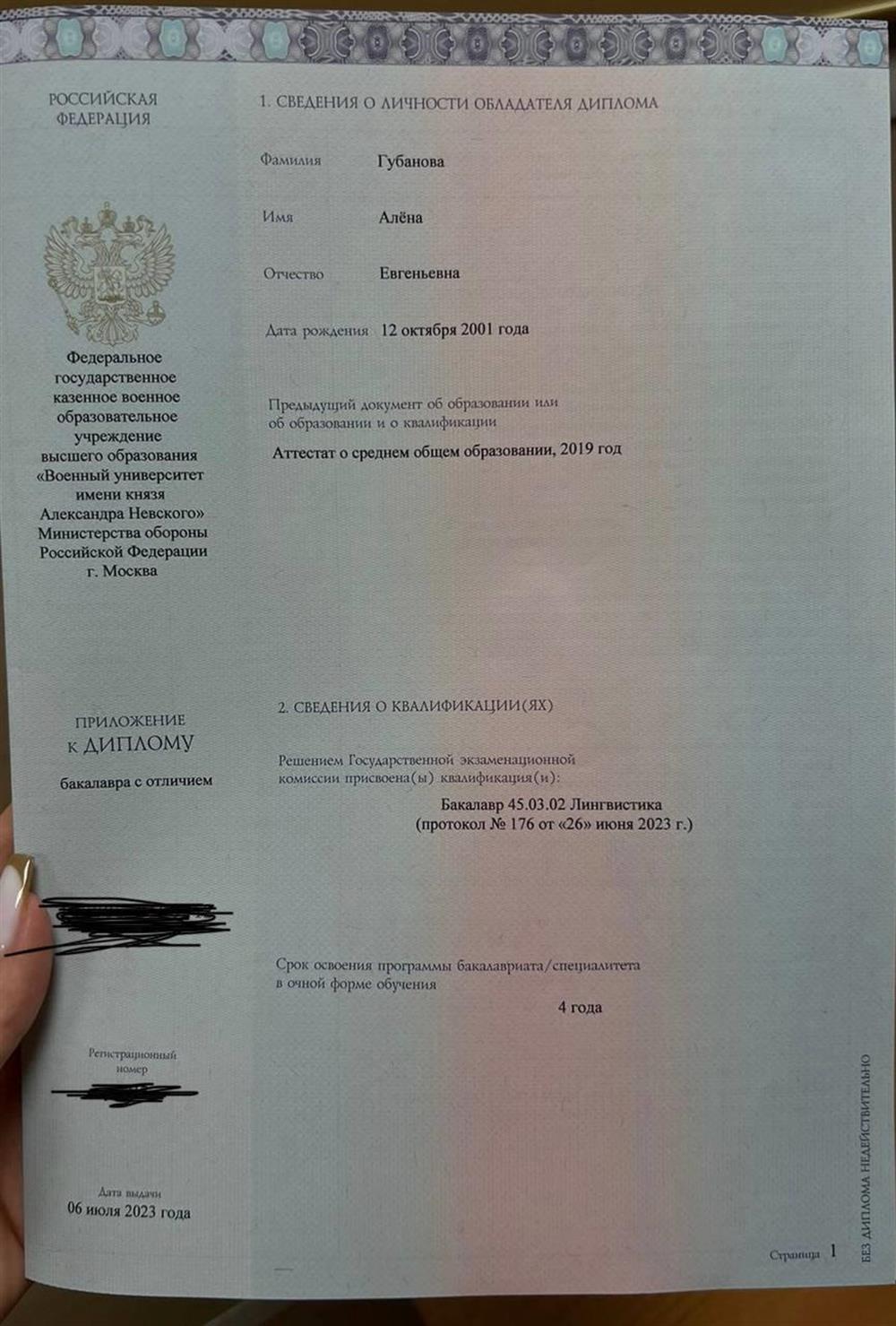 Диплом бакалавра 