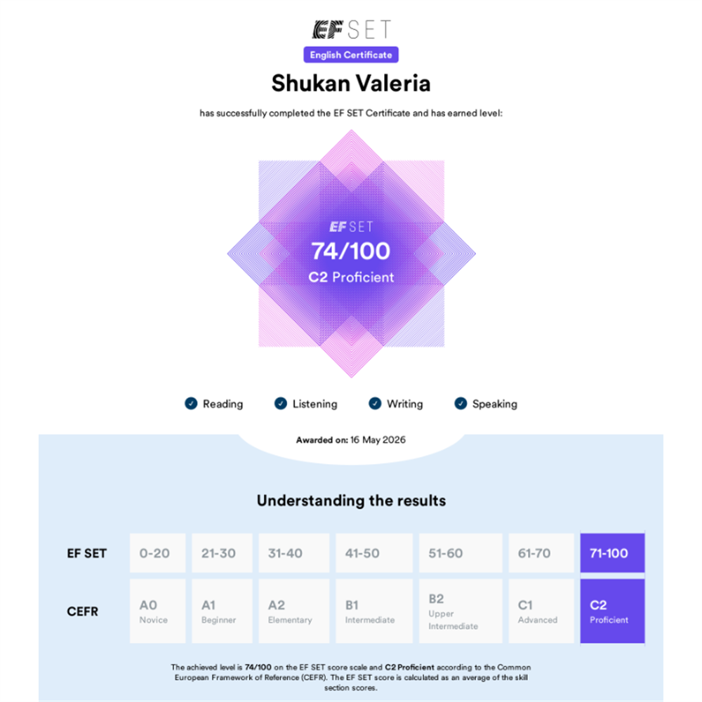 EF SET, С2, 2026