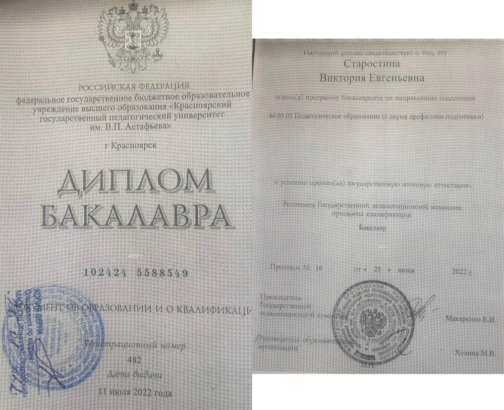 Диплом Бакалавра 